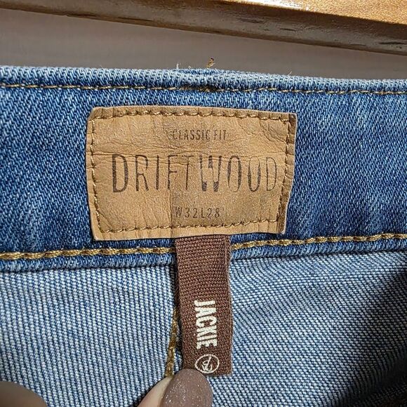 Driftwood Regular Wash Jackie Floral Embroidered High Rise Jeans Size 32 - Picture 7 of 13